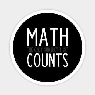 Funny Math Teacher Slogan Magnet